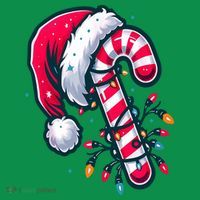 Candy Cane Christmas Lights Holiday Women's Long Sleeve Shirt thumb 2