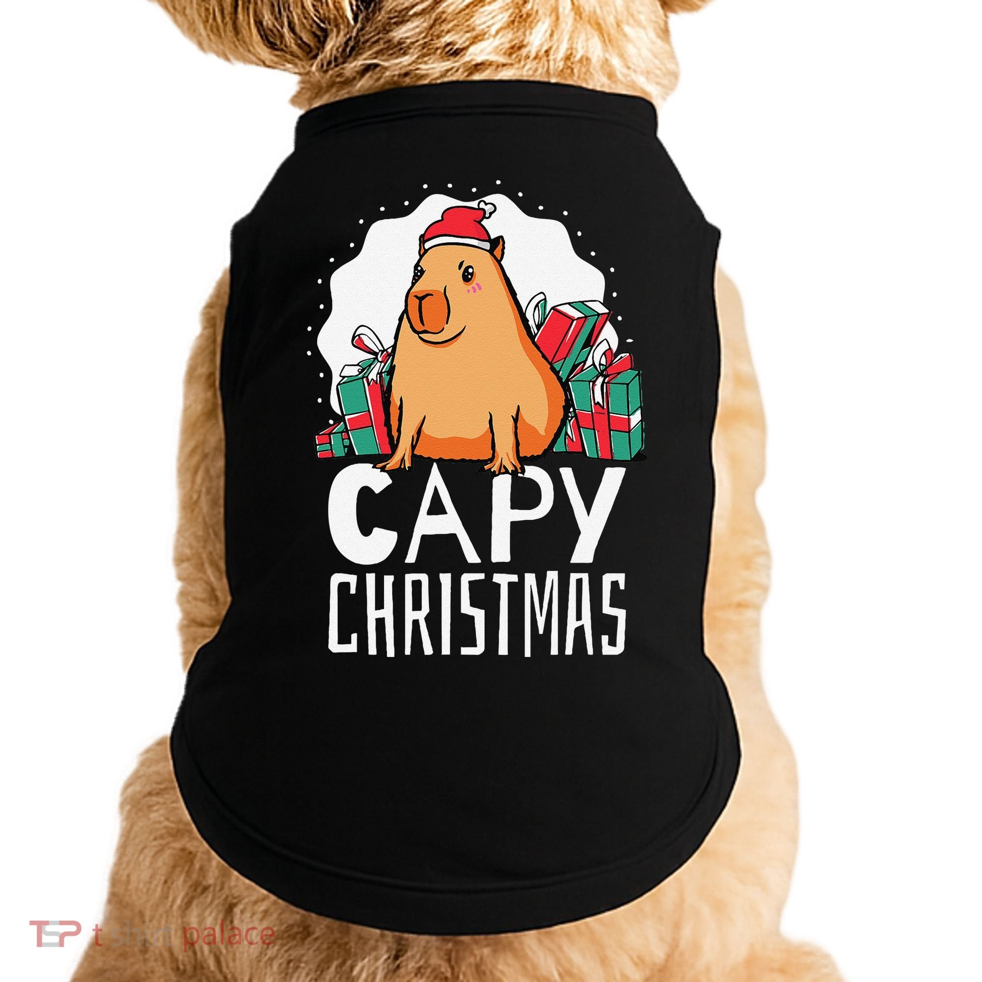 Capy Christmas Capybara Doggie Tank