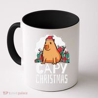 Capy Christmas Capybara Coffee Mug thumb 0