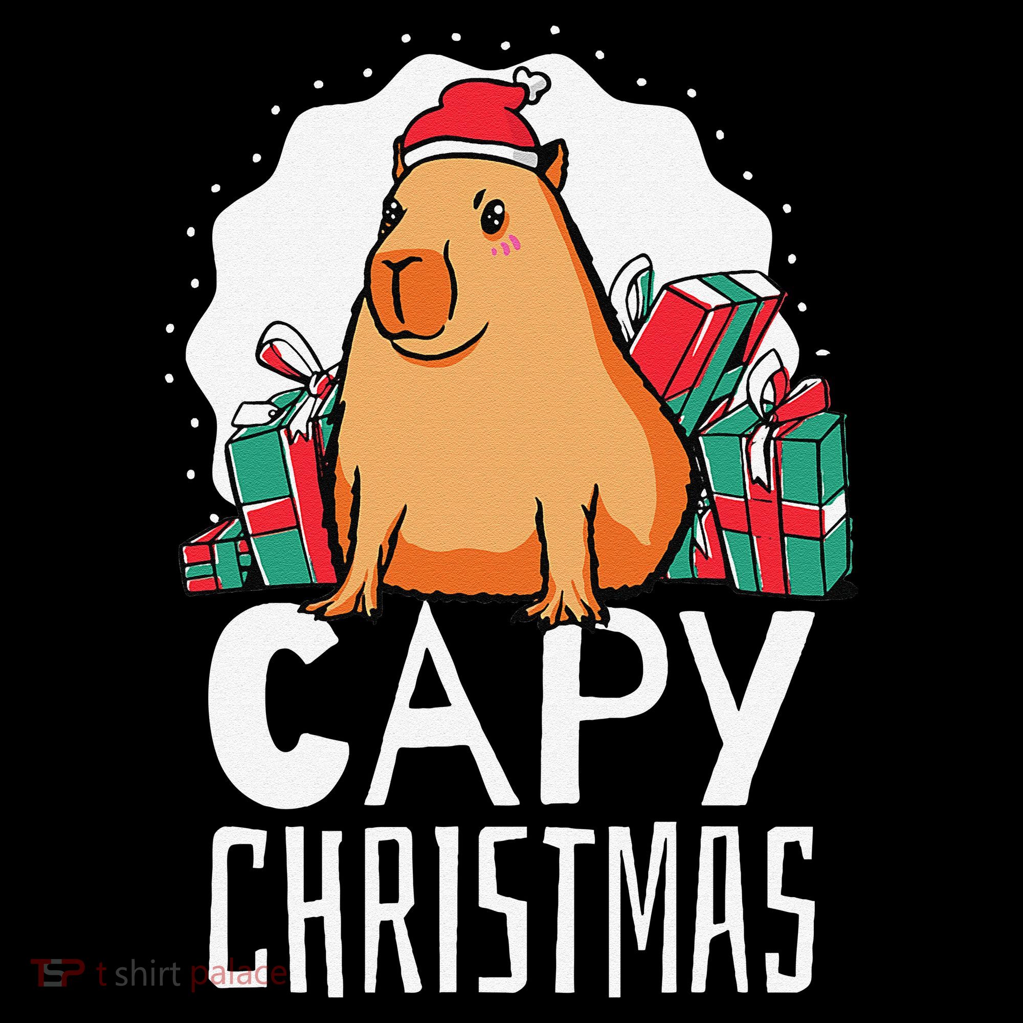 Capy Christmas Capybara Women's Hoodie