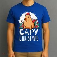 Capy Christmas Capybara T-Shirt thumb 3