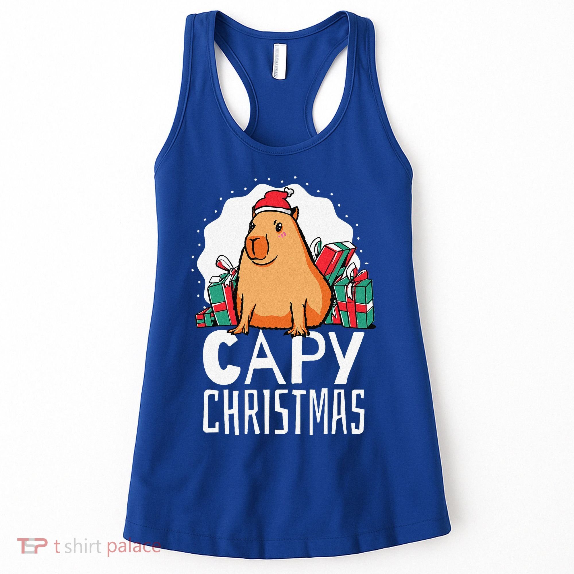 Capy Christmas Capybara Women's Tank Top