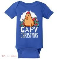 Capy Christmas Capybara Baby Bodysuit thumb 0