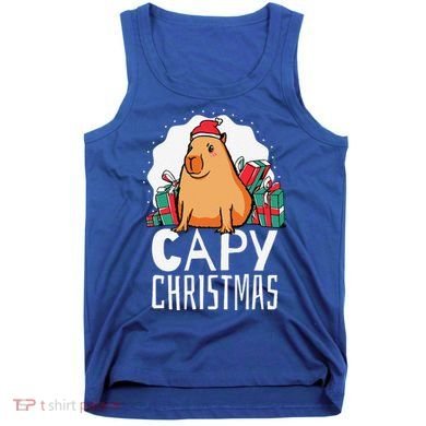 Capy Christmas Capybara Tank Top