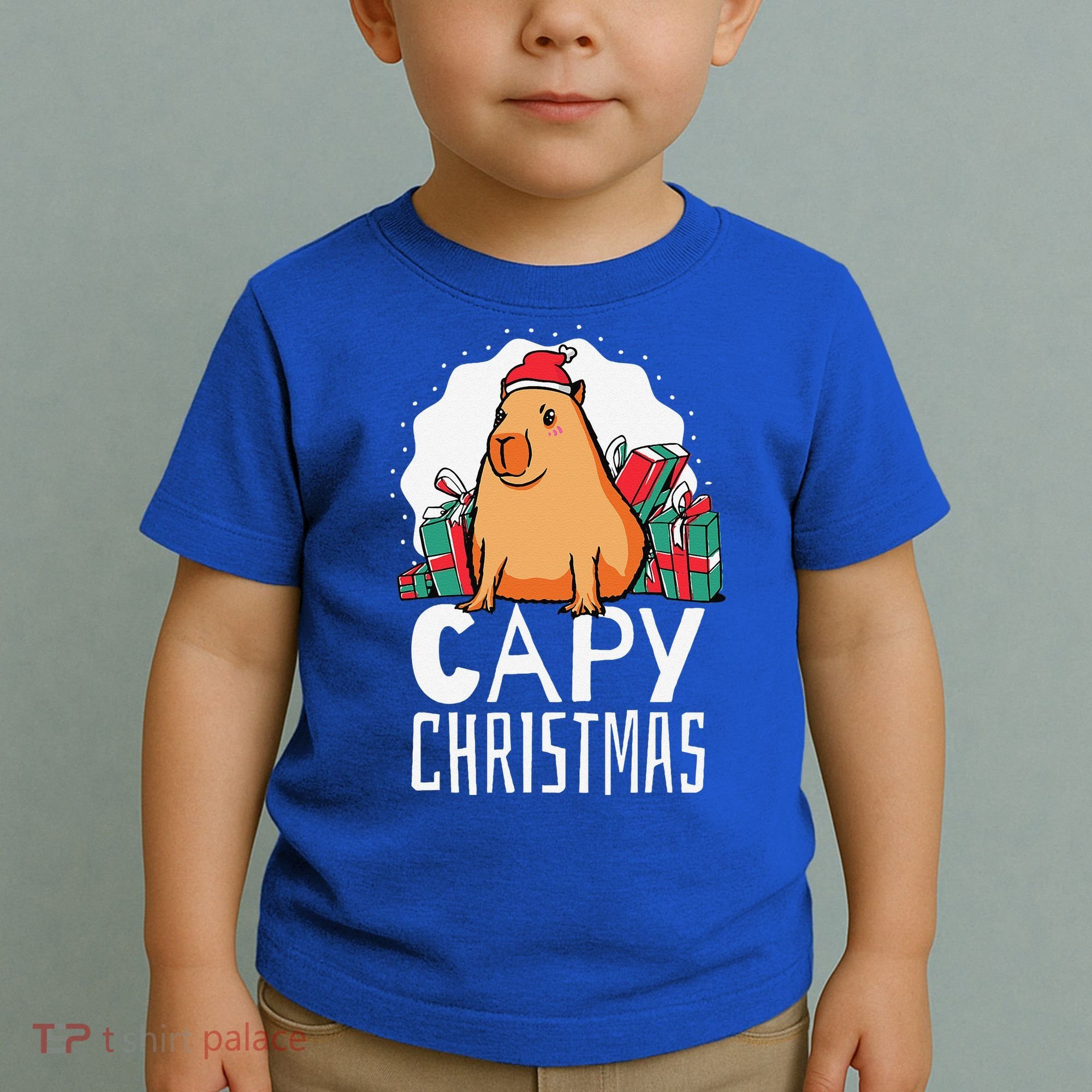 Capy Christmas Capybara Toddler T-Shirt