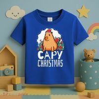 Capy Christmas Capybara Toddler T-Shirt thumb 3