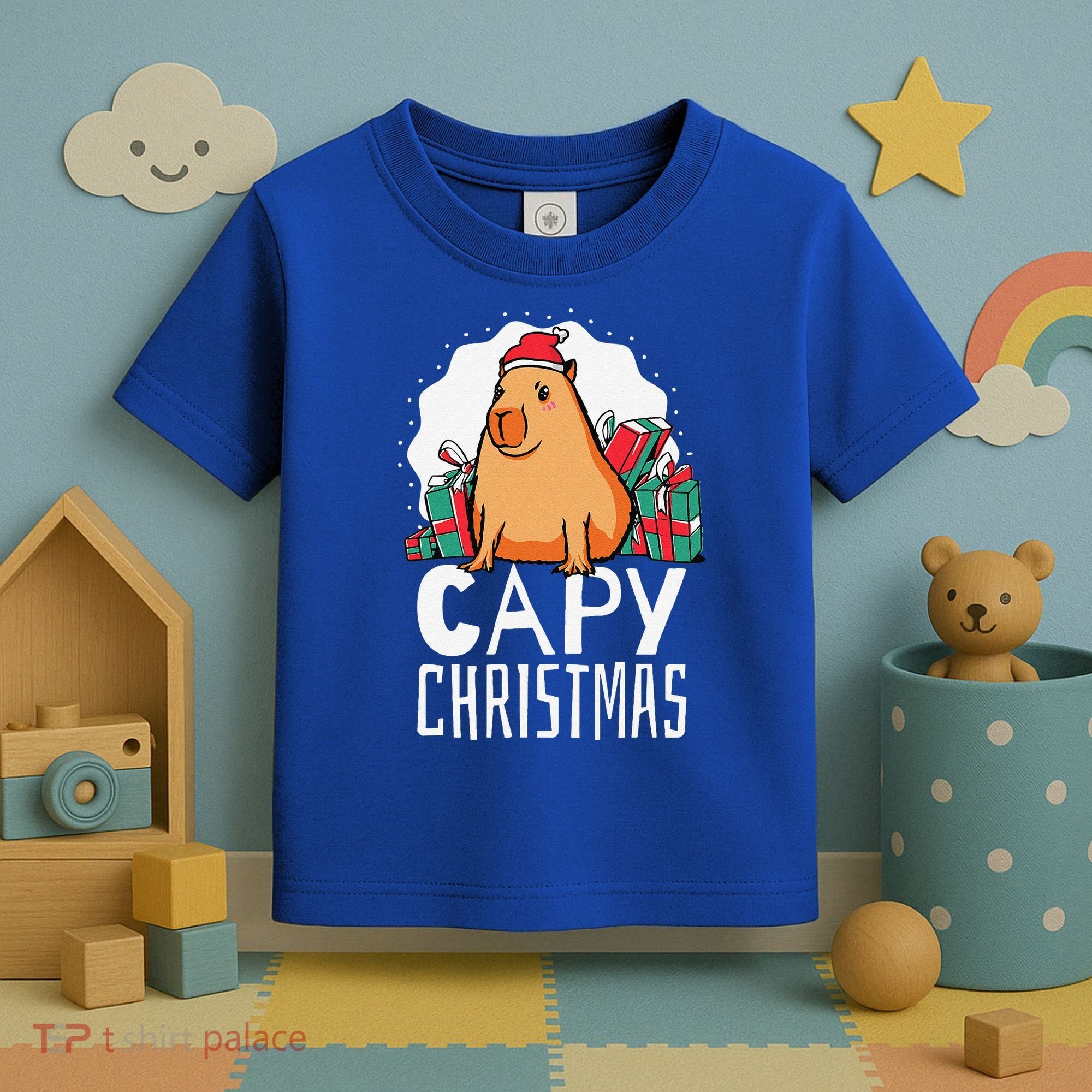 Capy Christmas Capybara Toddler T-Shirt