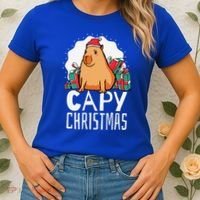 Capy Christmas Capybara Women's T-Shirt thumb 2