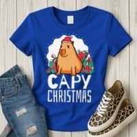 Capy Christmas Capybara Women's T-Shirt thumb 3