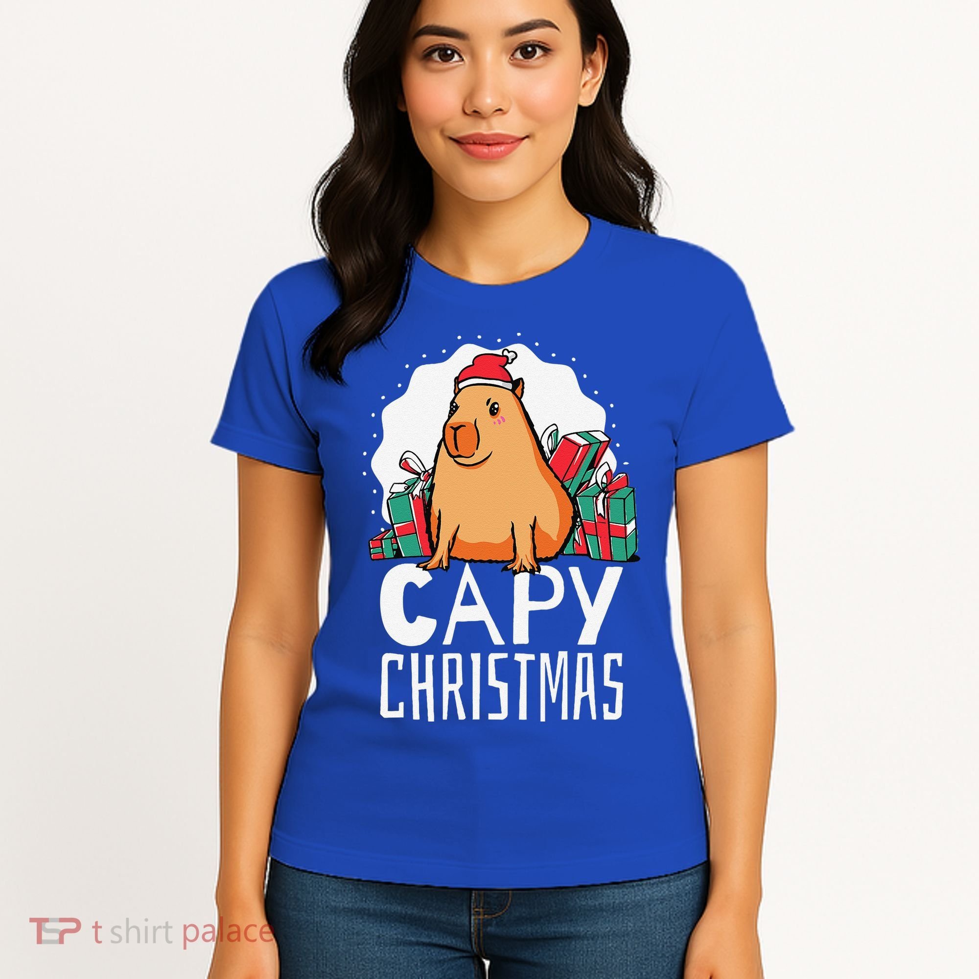 Capy Christmas Capybara Women's T-Shirt