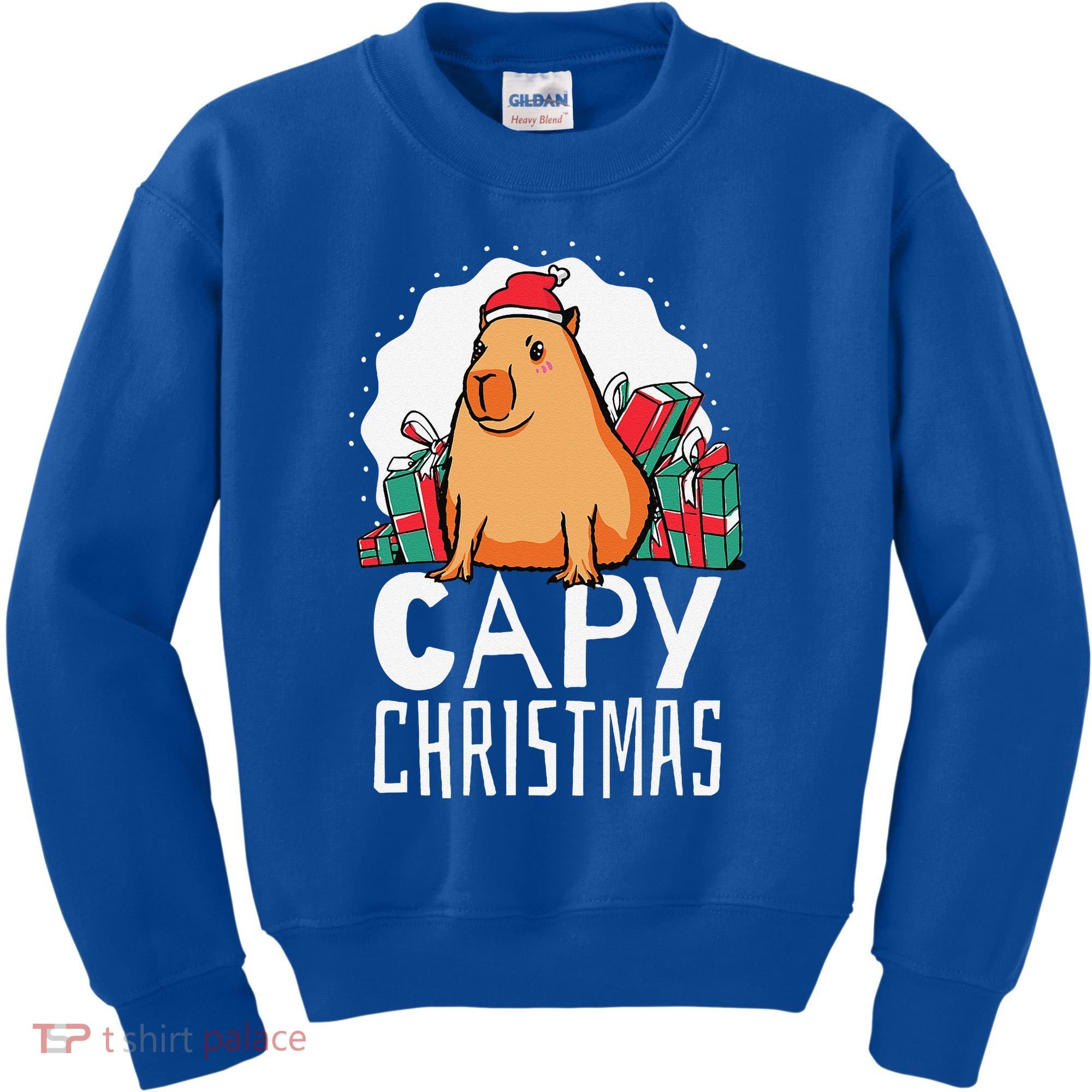Capy Christmas Capybara Kids Sweatshirt