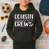 Cousin crew cruise summer vacation Kids Hoodie thumb 2