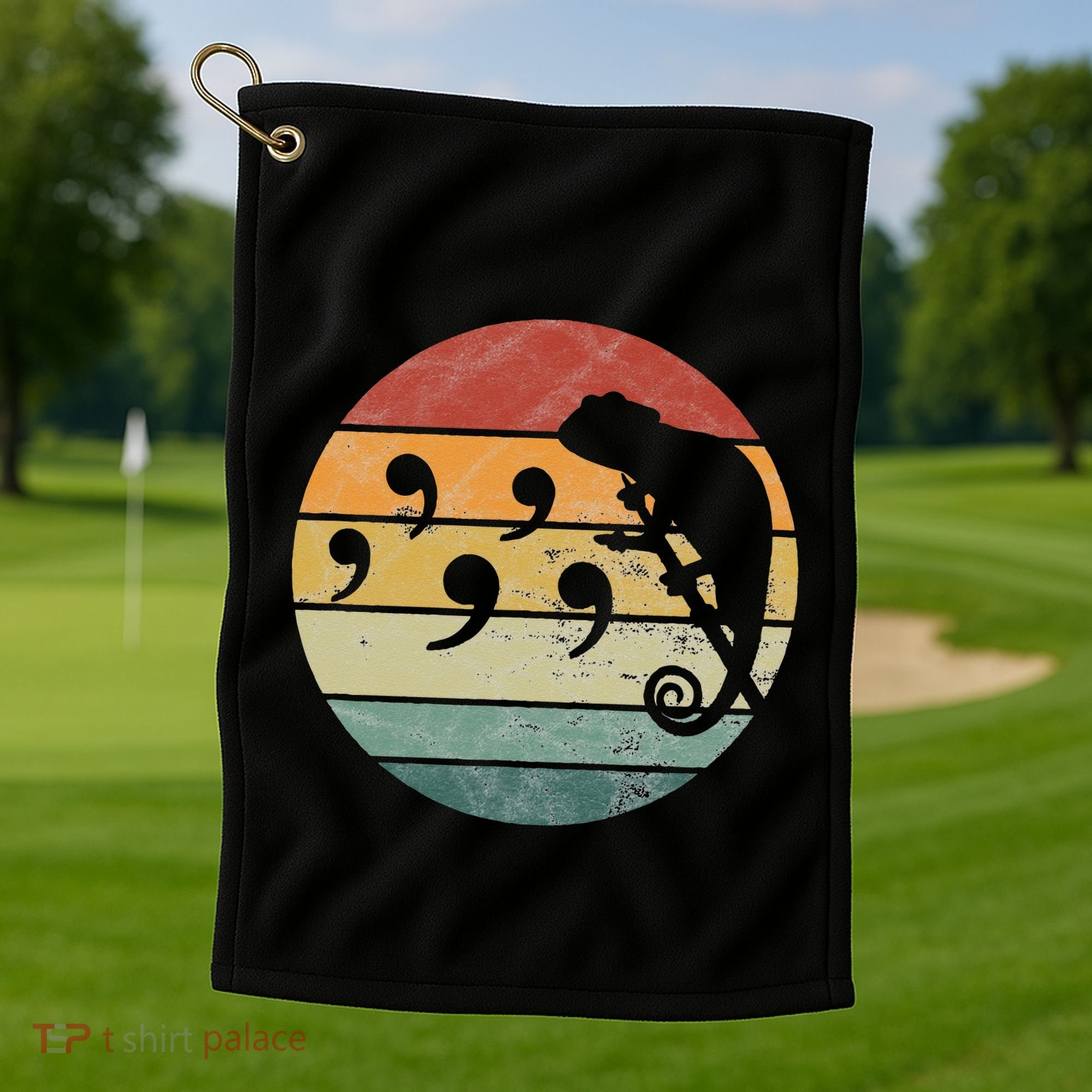 Comma Chameleon Golf Towel
