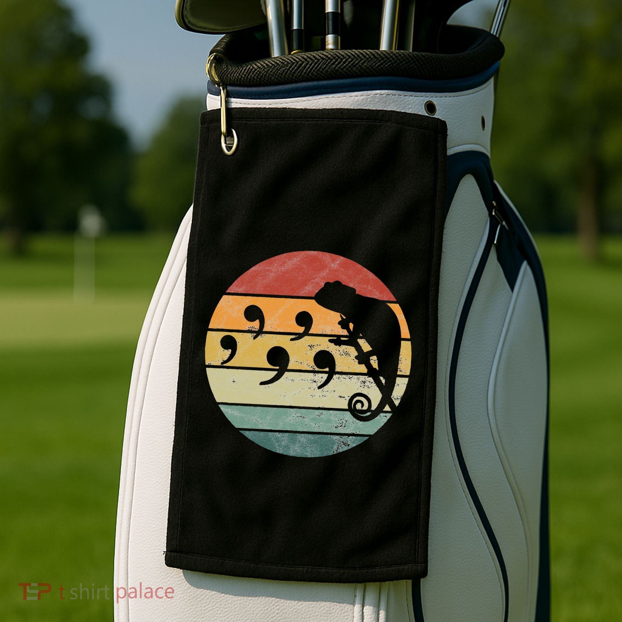 Comma Chameleon Golf Towel