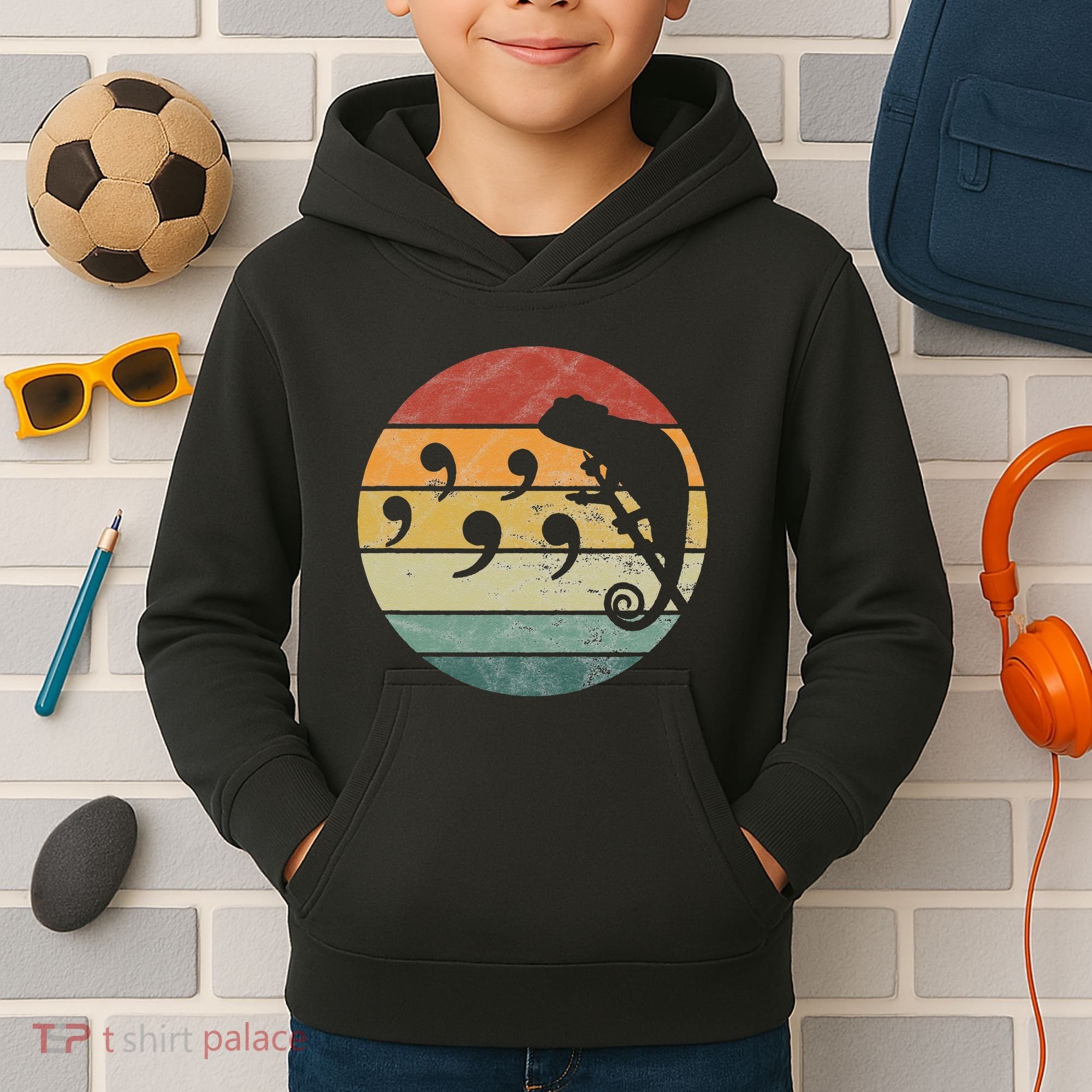 Comma Chameleon Kids Hoodie