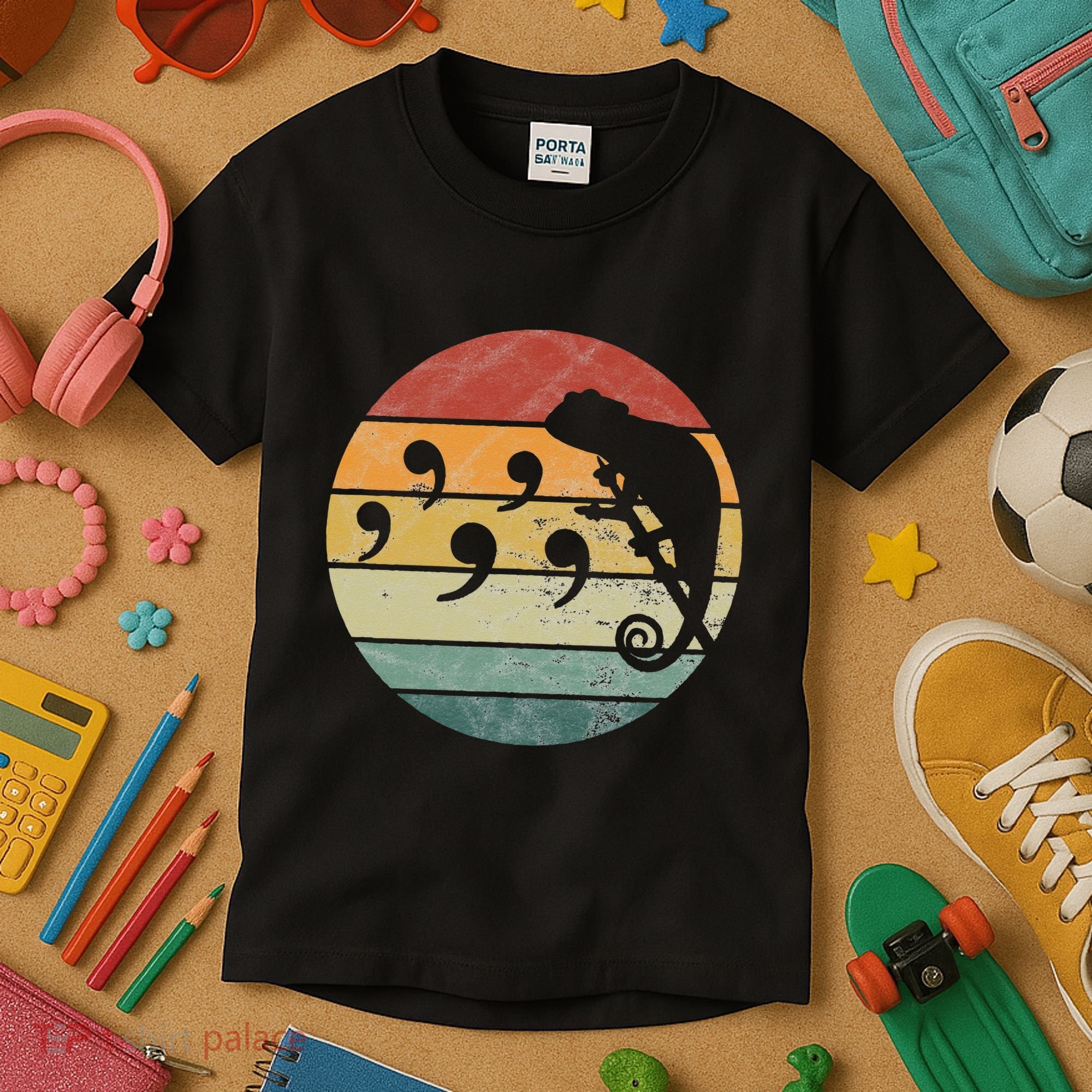 Comma Chameleon Kids T-Shirt