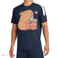 Cute Capybara Drink Boba Tea Capybaras Lover Sport-Tek Competitor United Soccer Jersey thumb 0
