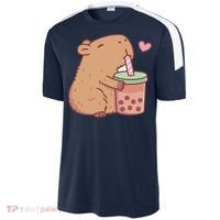 Cute Capybara Drink Boba Tea Capybaras Lover Sport-Tek Competitor United Soccer Jersey thumb 2