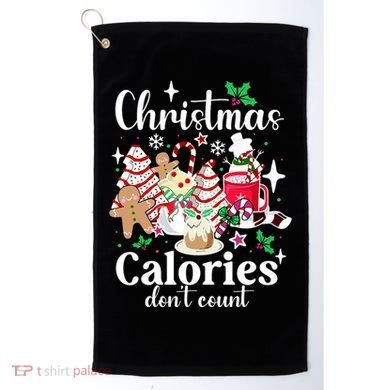 Christmas Calories DonT Count Golf Towel