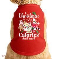 Christmas Calories DonT Count Doggie Tank thumb 0