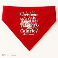 Christmas Calories DonT Count USA-Made Doggie Bandana thumb 0