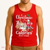Christmas Calories DonT Count Tank Top thumb 3