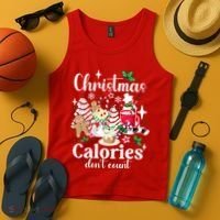 Christmas Calories DonT Count Tank Top thumb 4