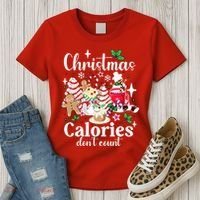 Christmas Calories DonT Count Women's T-Shirt thumb 3
