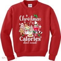 Christmas Calories DonT Count Kids Sweatshirt thumb 0