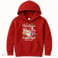 Christmas Calories DonT Count Kids Hoodie thumb 0