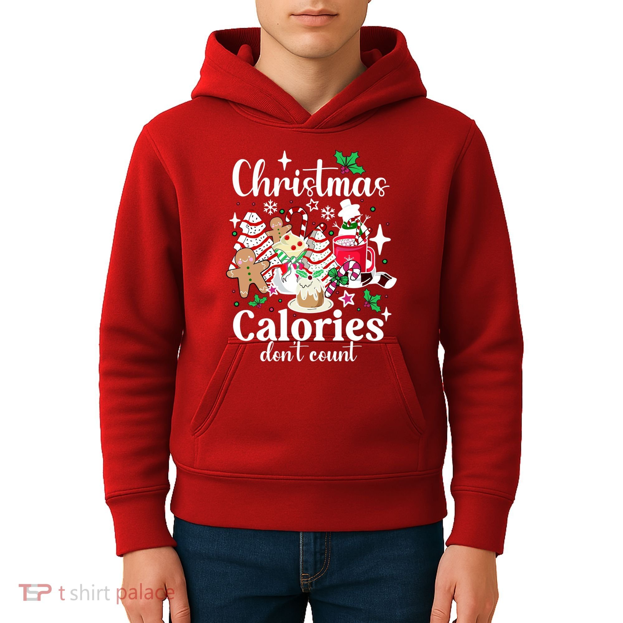 Christmas Calories DonT Count Kids Hoodie