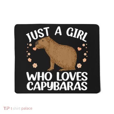 Cool Capybara Design For Women Rodent Animal Capybara Mousepad