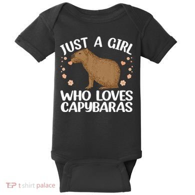 Cool Capybara Design For Women Rodent Animal Capybara Baby Bodysuit