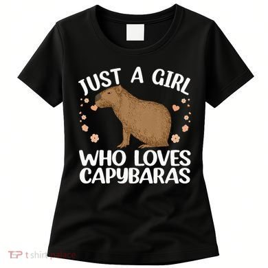 Cool Capybara Design For Women Rodent Animal Capybara Women's T-Shirt
