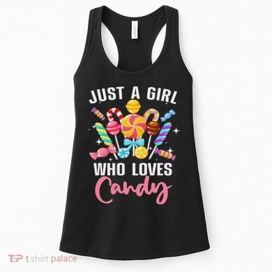 Cute Candy Design For Women Sweets Candy Lover Women's Tank Top
