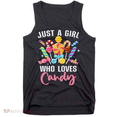 Cute Candy Design For Women Sweets Candy Lover Tank Top