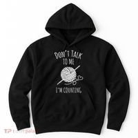 Crochet, Crocheting, Don't Talk, I'm Counting Hoodie thumb 0