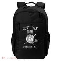 Crochet, Crocheting, Don't Talk, I'm Counting Backpack thumb 0