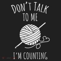 Crochet, Crocheting, Don't Talk, I'm Counting Beanie thumb 2