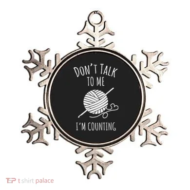 Crochet, Crocheting, Don't Talk, I'm Counting Ornament