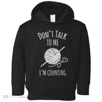 Crochet, Crocheting, Don't Talk, I'm Counting Toddler Hoodie thumb 0