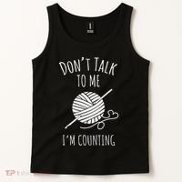 Crochet, Crocheting, Don't Talk, I'm Counting Tank Top thumb 2