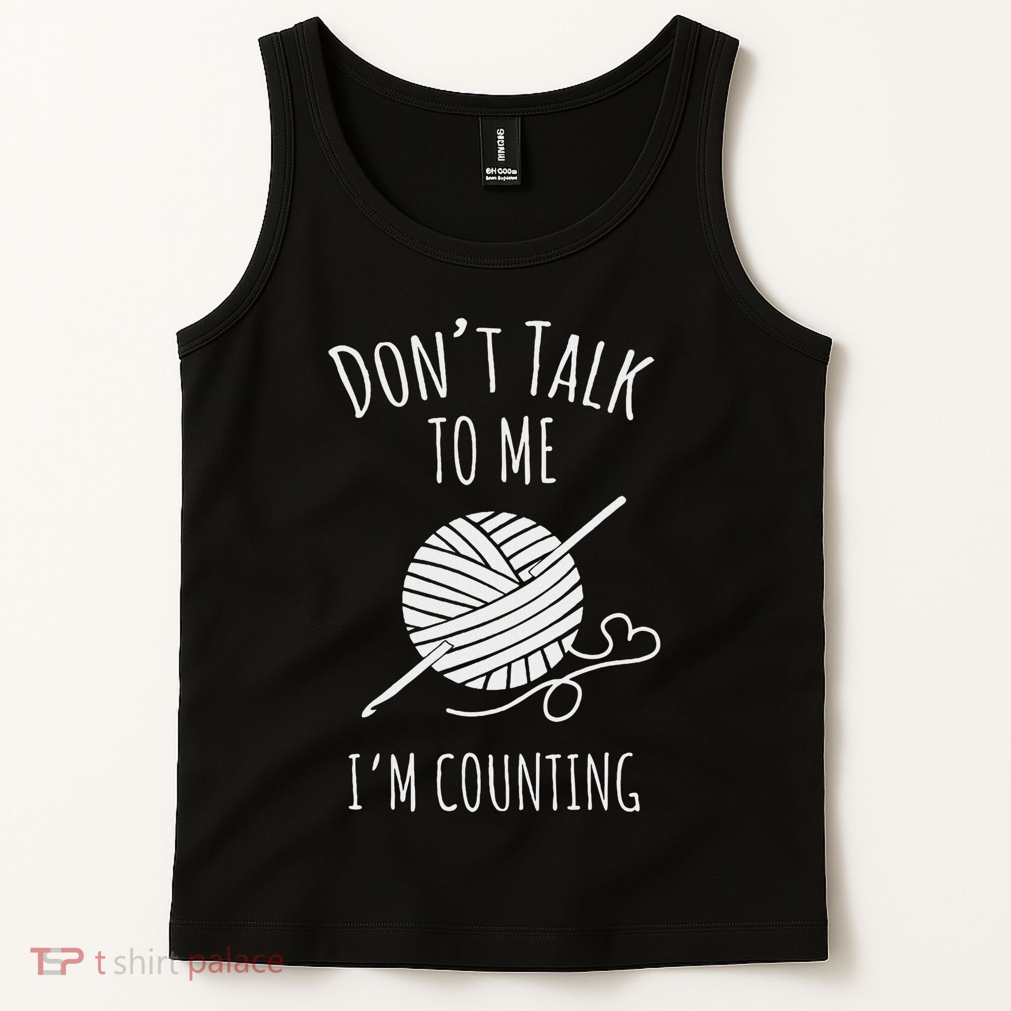 Crochet, Crocheting, Don't Talk, I'm Counting Tank Top