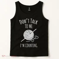 Crochet, Crocheting, Don't Talk, I'm Counting Tank Top thumb 2
