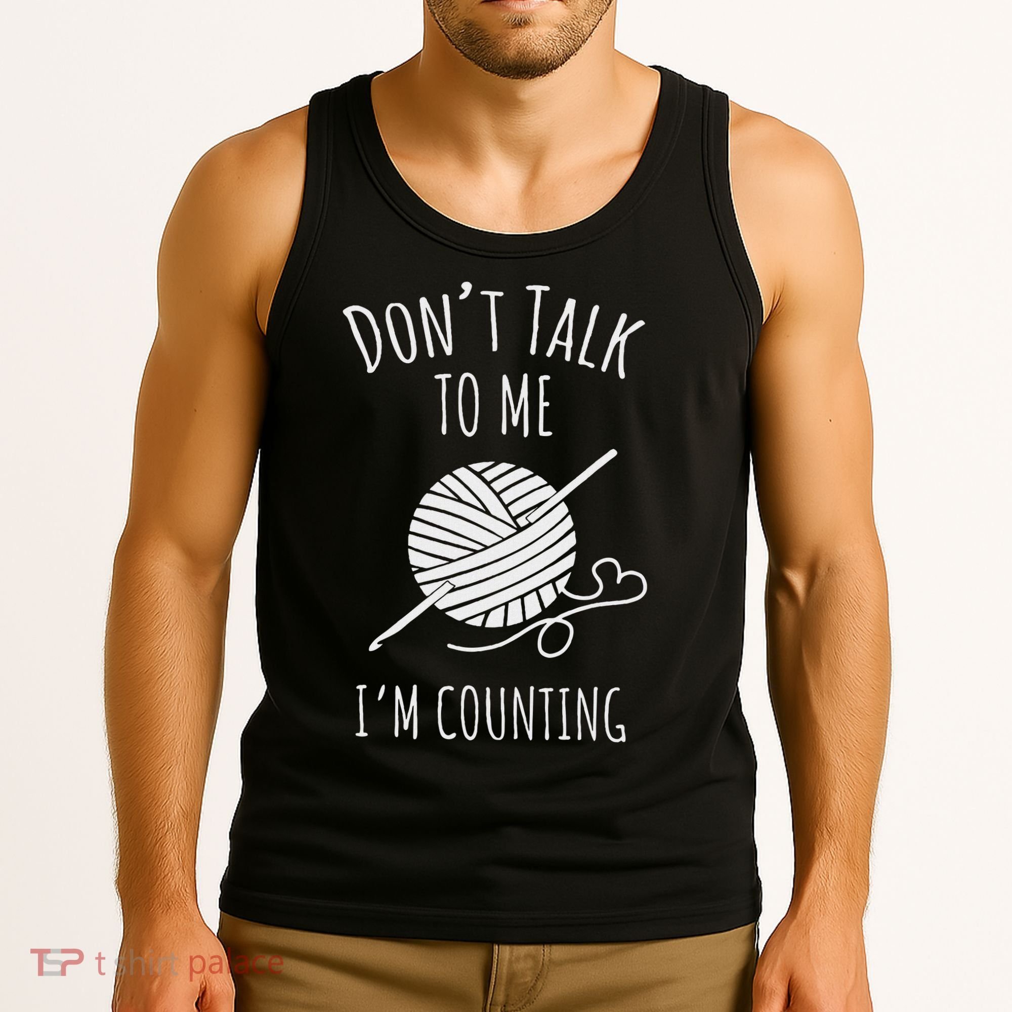 Crochet, Crocheting, Don't Talk, I'm Counting Tank Top
