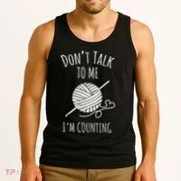 Crochet, Crocheting, Don't Talk, I'm Counting Tank Top thumb 3
