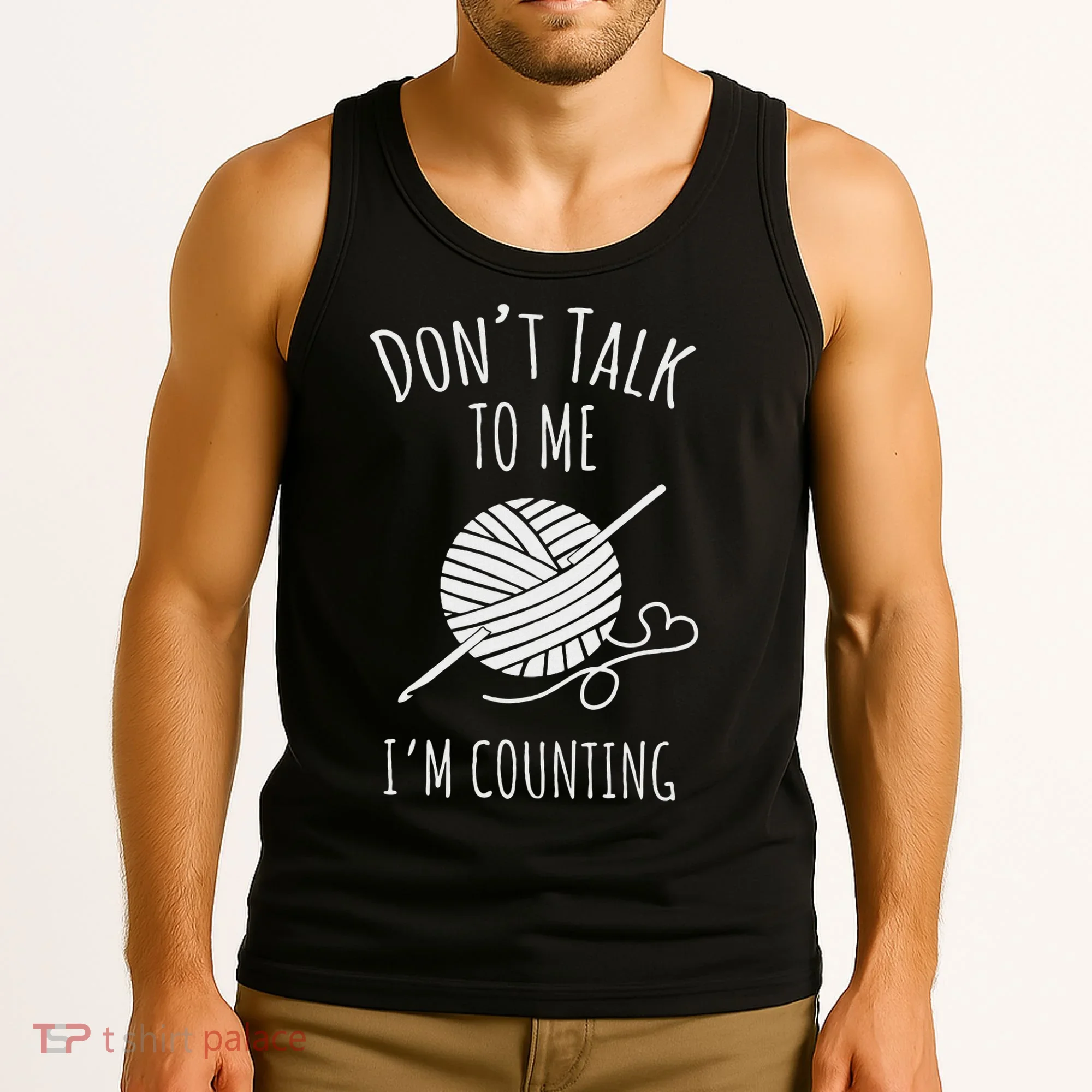 Crochet, Crocheting, Don't Talk, I'm Counting Tank Top