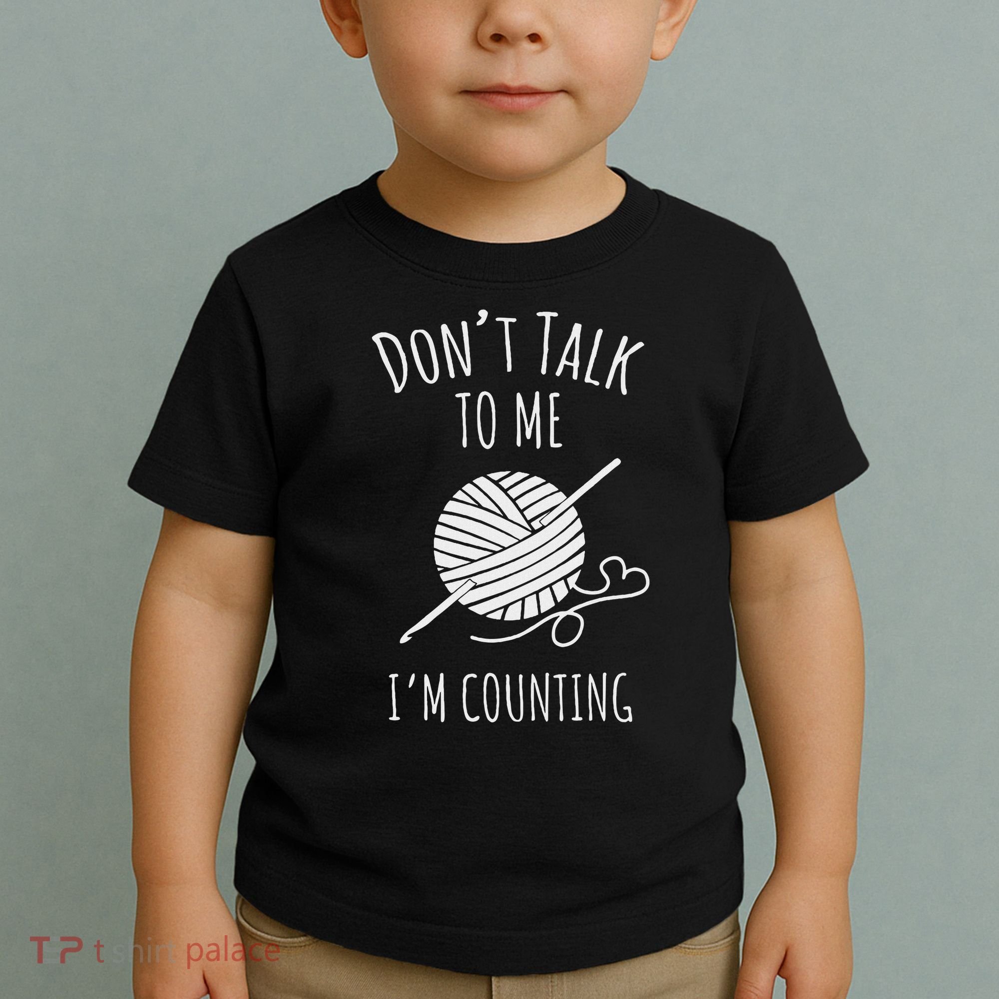 Crochet, Crocheting, Don't Talk, I'm Counting Toddler T-Shirt