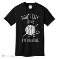 Crochet, Crocheting, Don't Talk, I'm Counting Kids T-Shirt thumb 0