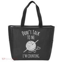 Crochet, Crocheting, Don't Talk, I'm Counting Tote Bag thumb 0